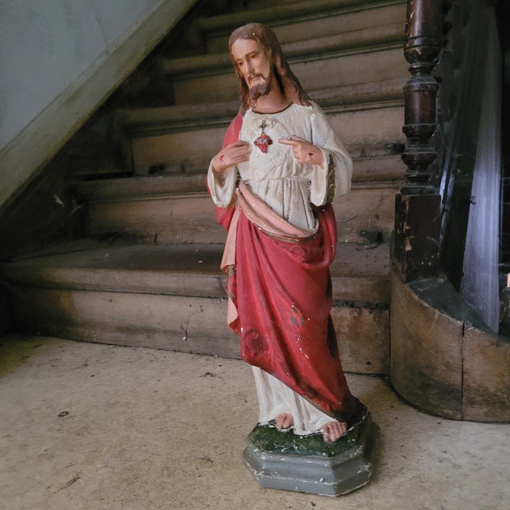 Standbeeld van het Heilig Hart van Jezus, Antiek en Kunst, Ophalen of Verzenden
