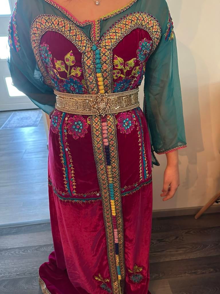 Marokaanse kaftan, Ophalen of Verzenden, Zo goed als nieuw, Maat 38/40 (M)