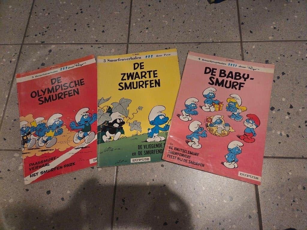 6x De Smurfen, Boeken, Peyo, Meerdere stripboeken, Ophalen, Gelezen