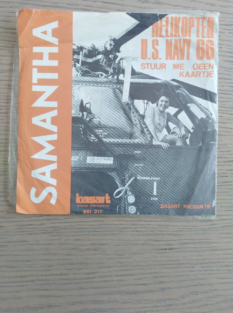 †Samantha: "Helikopter U.S. NAVY 66" - Ned. Vert."/S.-SETJE!, Pochette photo, Enlèvement ou Envoi