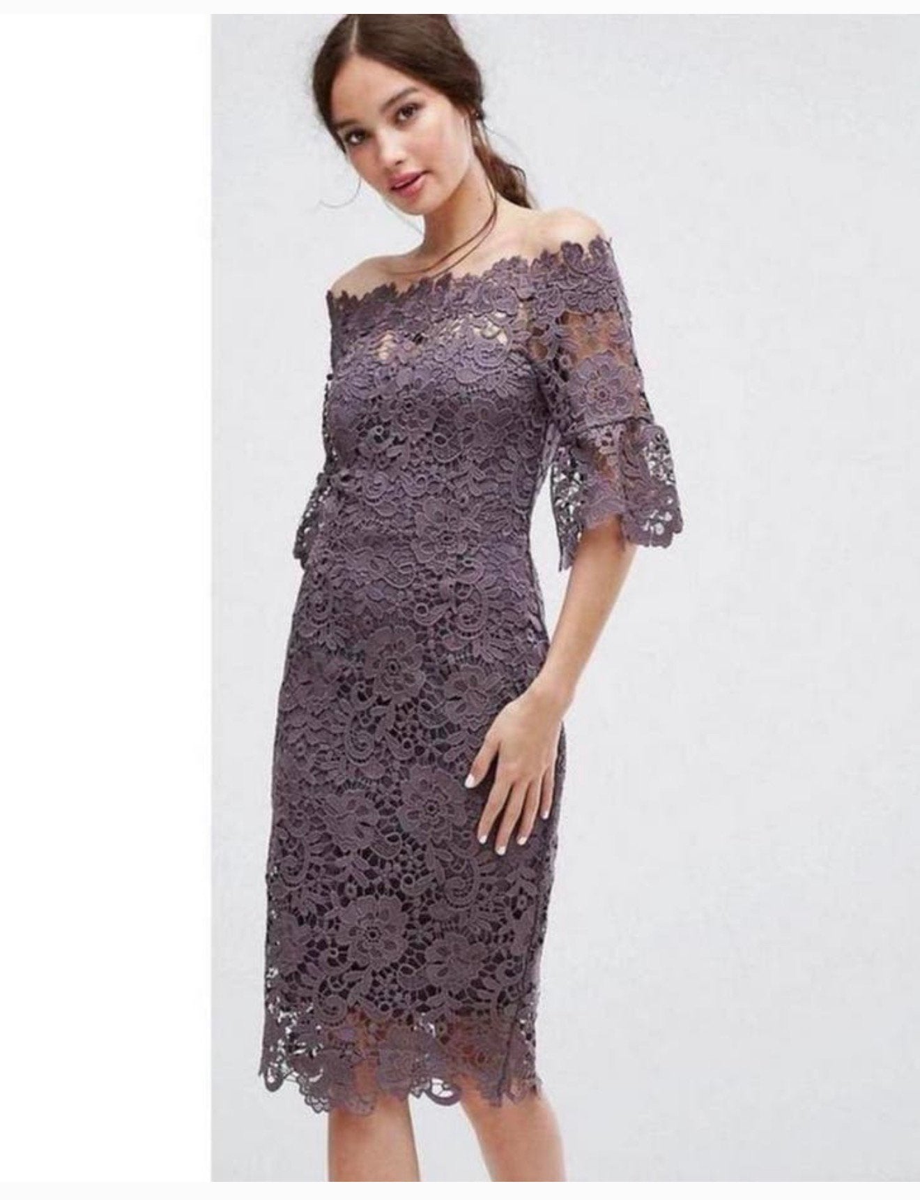Nieuw M jurk TALL PAPER DOLLS LONDON high neck pink dress, Maat 38/40 (M), Paars, Nieuw, Cocktailjurk