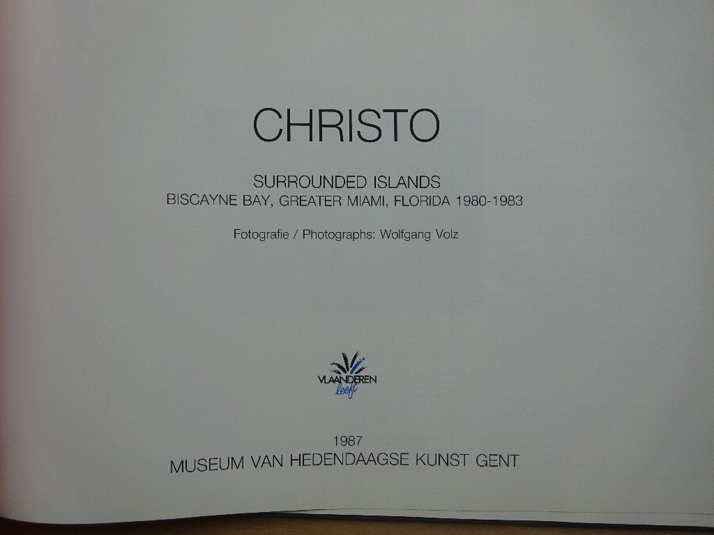 Christo, Surrounded Islands, 1980-1983, MHK Gent 1987, Enlèvement ou Envoi, Utilisé, Peinture et dessin