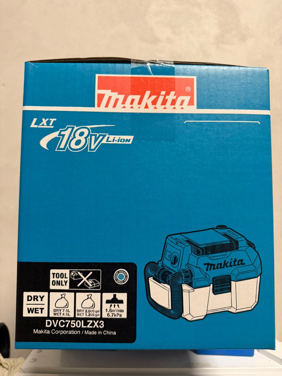 Makita DVC750LZX3, Doe-het-zelf en Bouw, Ophalen of Verzenden, Zo goed als nieuw
