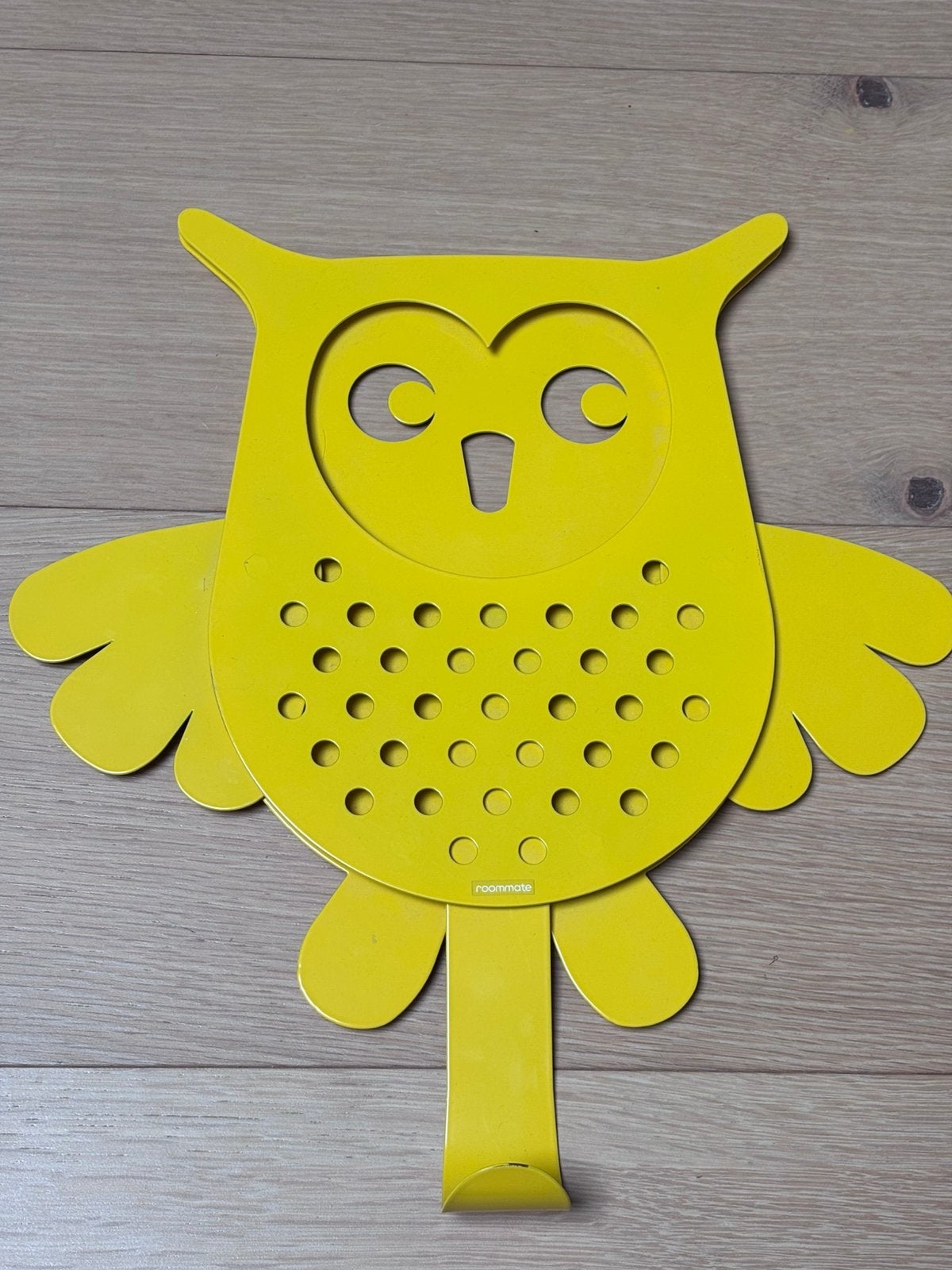 Kleerhanger uil - bewegende vleugels, Geel, Ophalen of Verzenden, Zo goed als nieuw, Kapstokje
