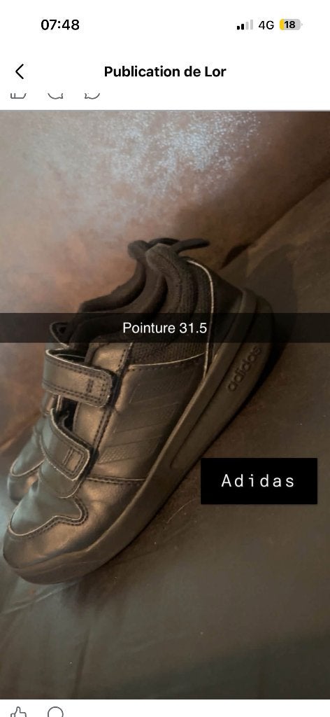 Basket Adidas, pointure 31,5 et une en 32, Enlèvement, Utilisé, Chaussures de sport, Adidas