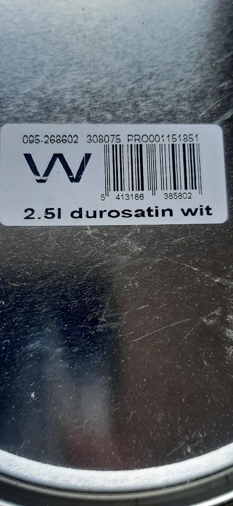 Tegel verf, Doe-het-zelf en Bouw, Verf, Beits en Lak, Ophalen, Wit, Nieuw, Verf
