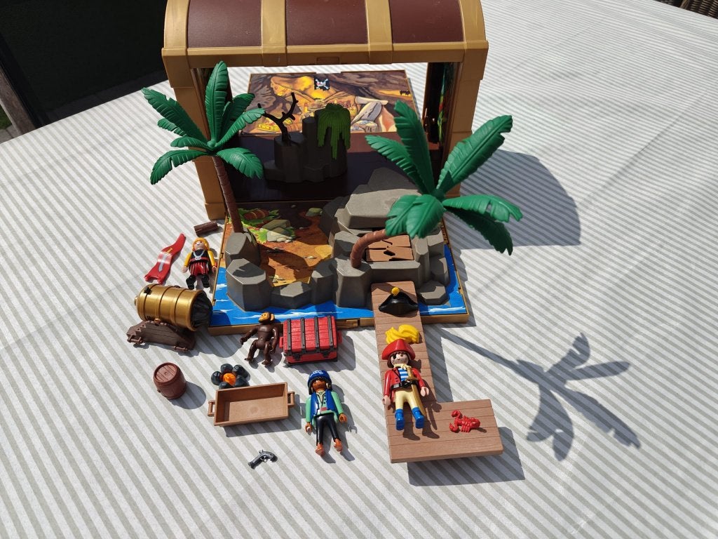Playmobil piraten schatkist 4432, Kinderen en Baby's, Ophalen, Pirates, Complete set, Zo goed als nieuw