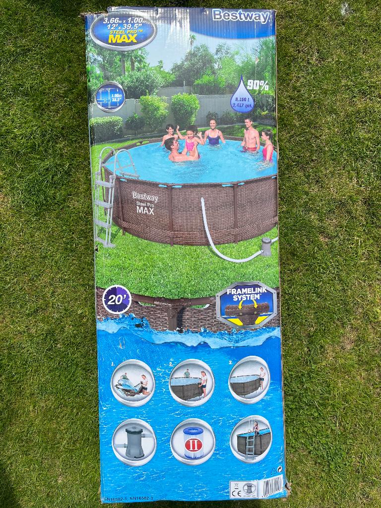 zwembad Bestway, Ophalen, 80 tot 120 cm, Rond, 300 cm of meer