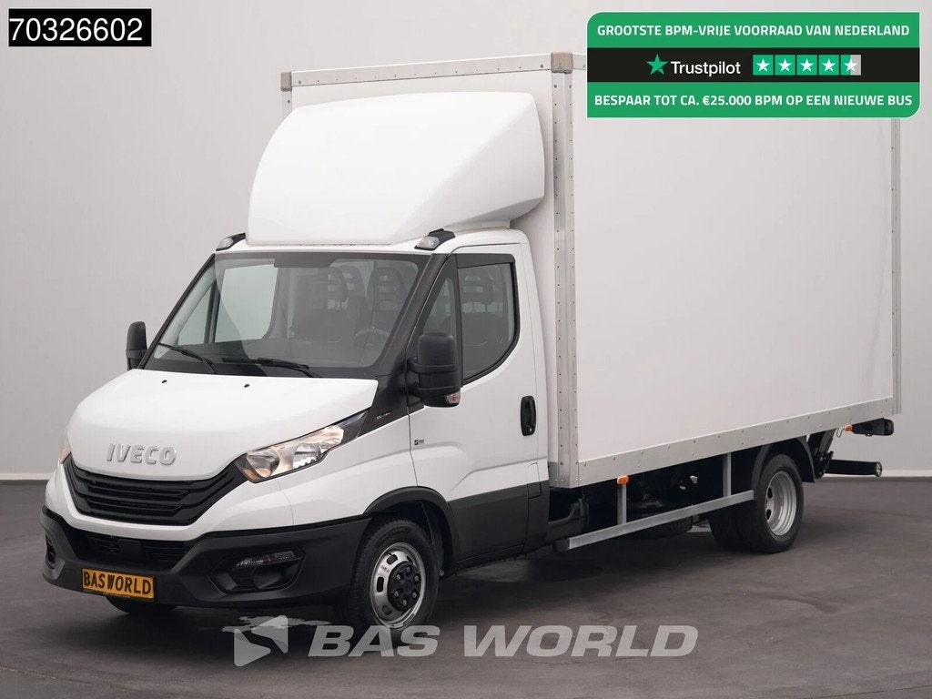 Iveco Daily 35C16 3.0L Laadklep Dubbellucht 160PK Bakwagen A, Stof, Gebruikt, Euro 6, 4 cilinders