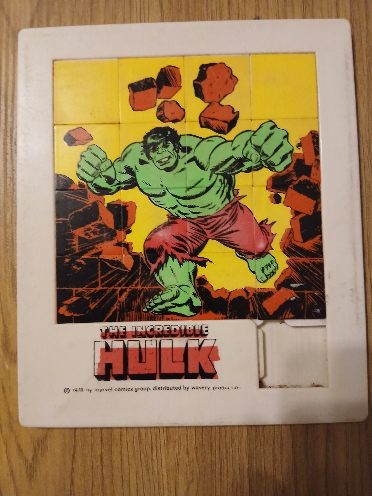 oude schuifpuzzel : DE Hulk 1978 marvel comics group ., Boeken, Strips | Comics, Eén comic, Ophalen of Verzenden, Marvel Comics