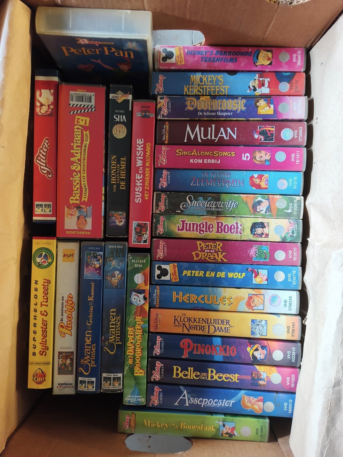 Partij VHS Cassettes – Disney, Kinderfilms, Ophalen, VHS