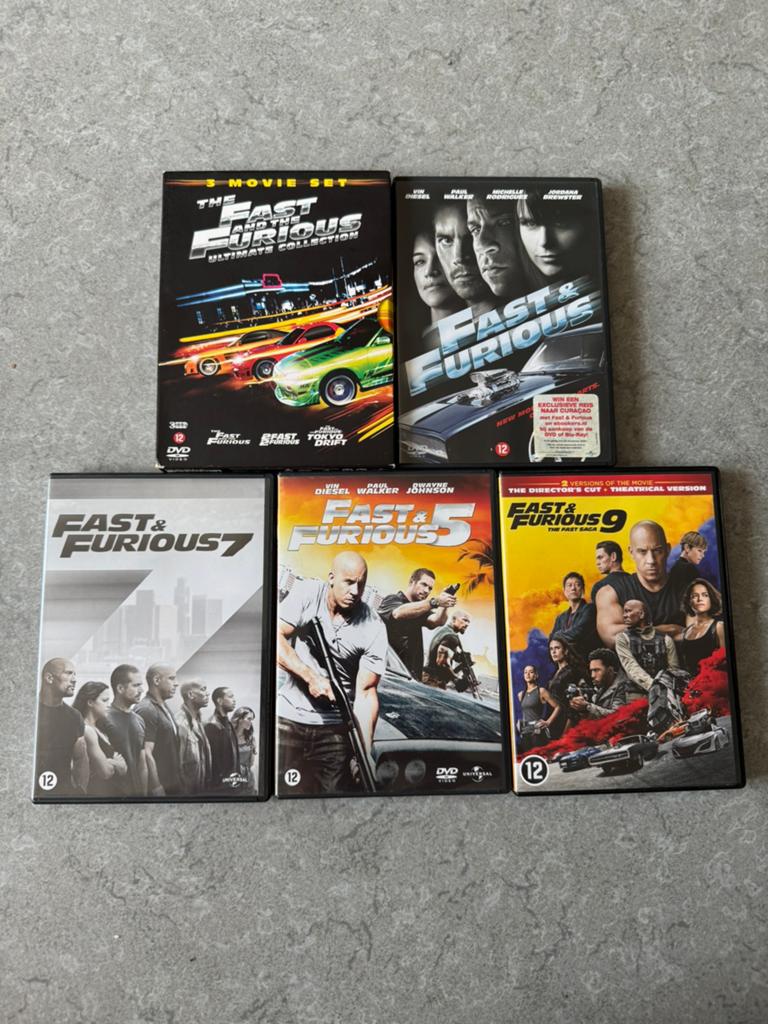 DVD’s Fast & Furious (7 films), Enlèvement ou Envoi, Comme neuf