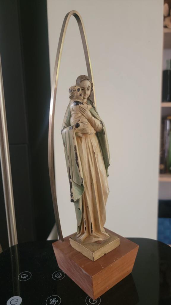Statue religieuse - Marie et Jésus, Enlèvement