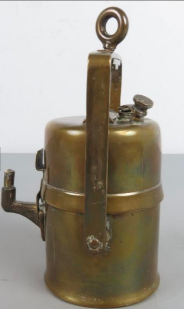 Lampe au carbure antique +-1920, Enlèvement ou Envoi
