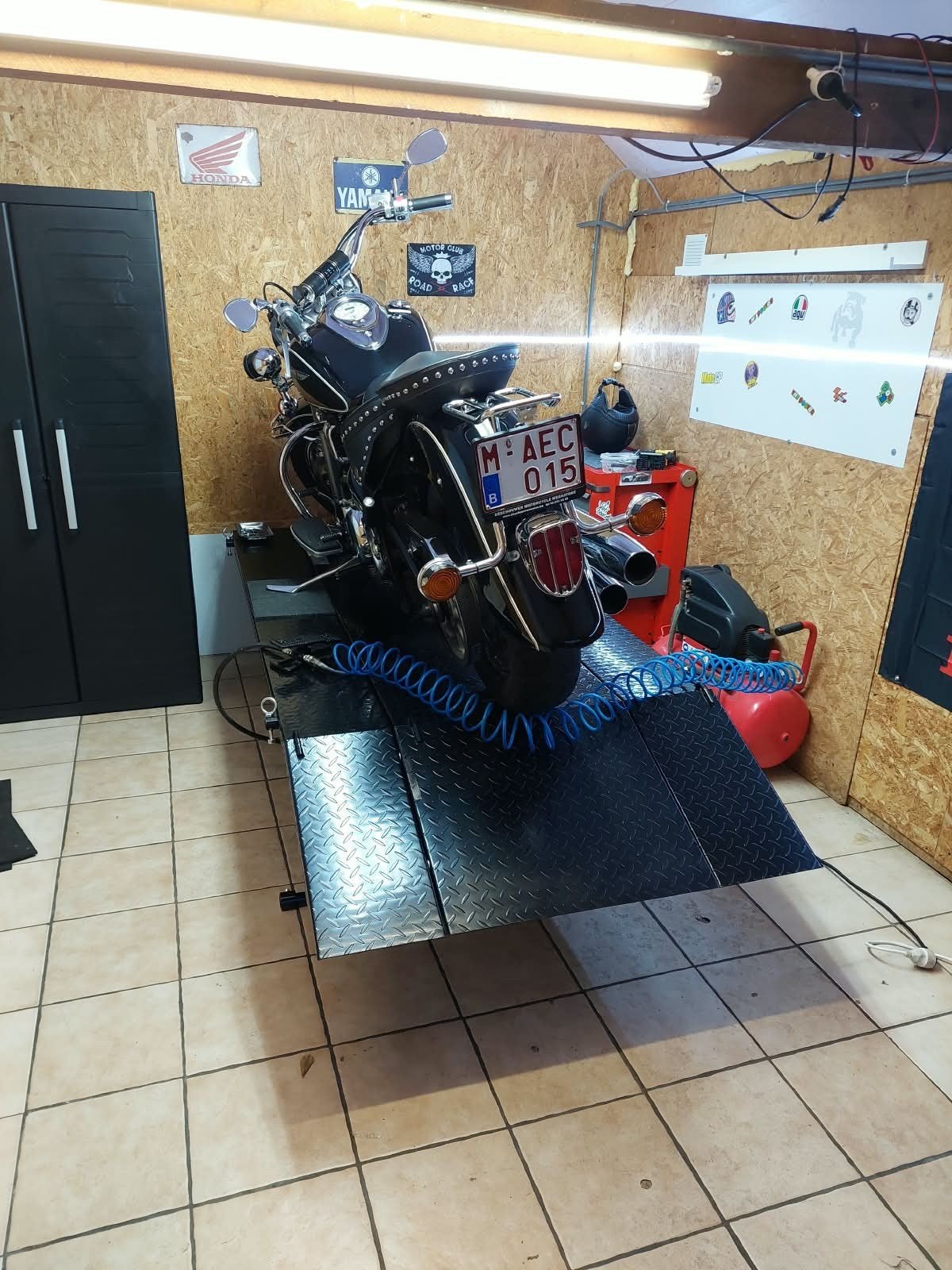 Powerplus heftafel met verbredingsset, Ophalen