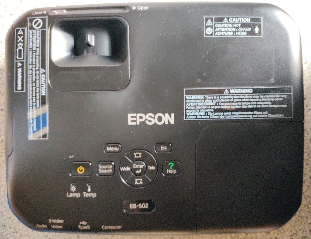 Vidéoprojecteur Epson EB-S02, Enlèvement