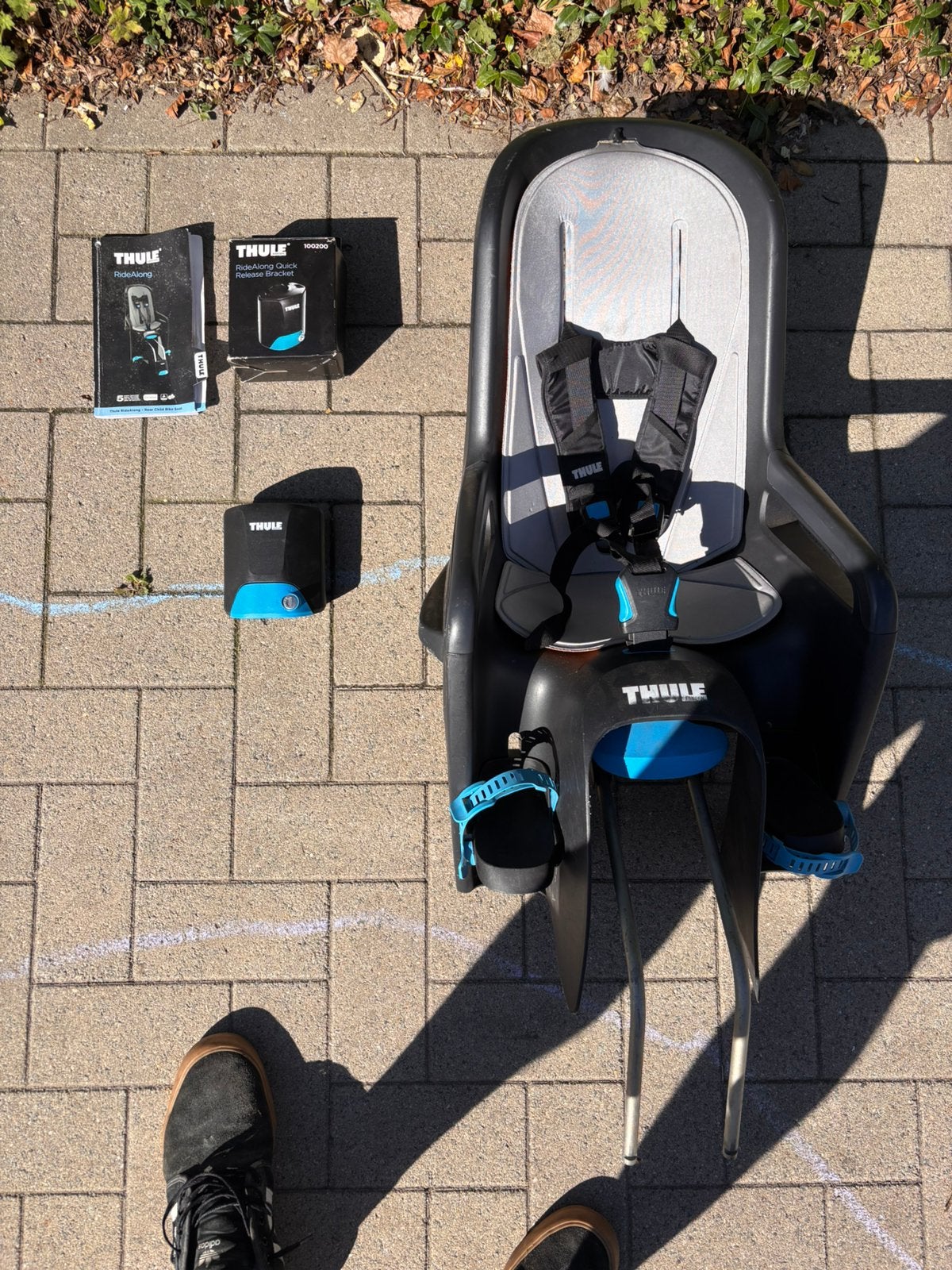 Thule ride along fietsstoel met 2 adapters, Repose-pieds, 15 à 25 kg, Enlèvement, Utilisé