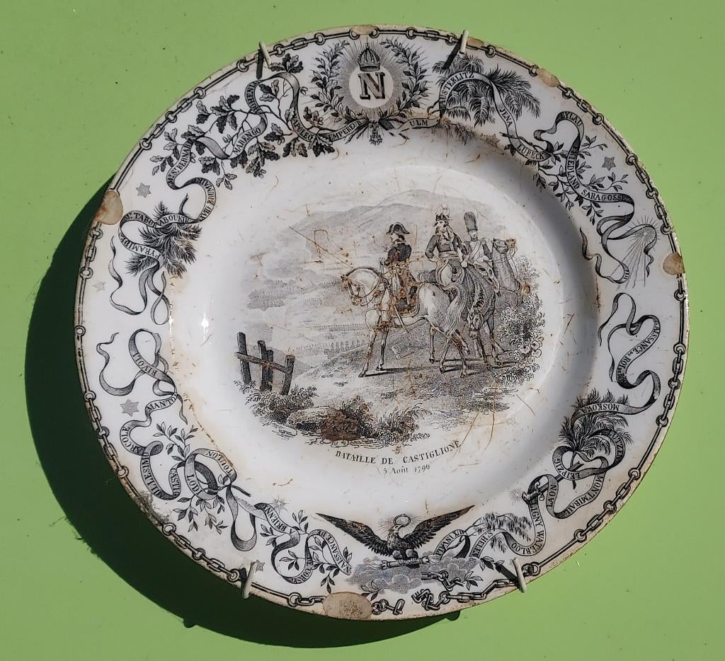Assiette Napoléon bataille de Castiglione, Enlèvement