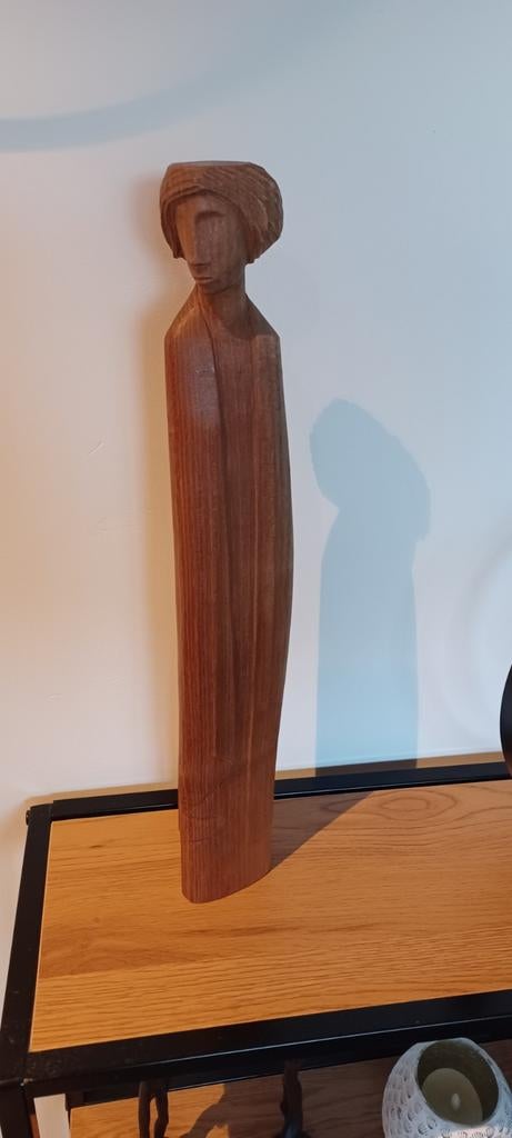 Houten kunstwerk van Fernand De Keulenaer ., Antiek en Kunst, Kunst | Beelden en Houtsnijwerken, Ophalen