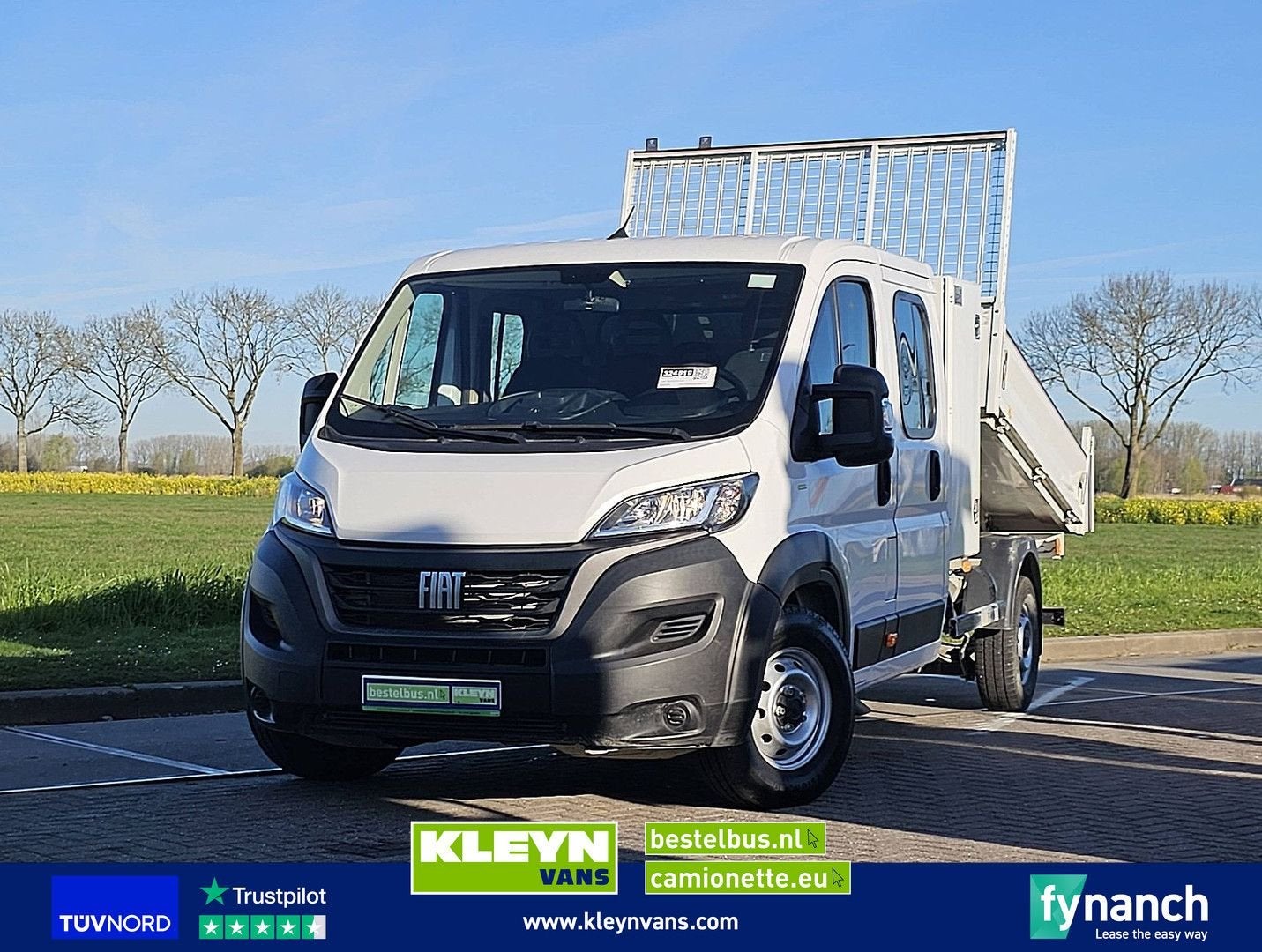 Fiat DUCATO 2.2 Dub.Cab Kipper Euro6, Wit, Bedrijf, Cruise Control, Handgeschakeld