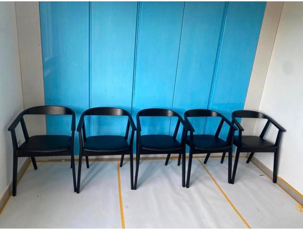 5 chaises modernes, Maison & Meubles, Enlèvement, Utilisé