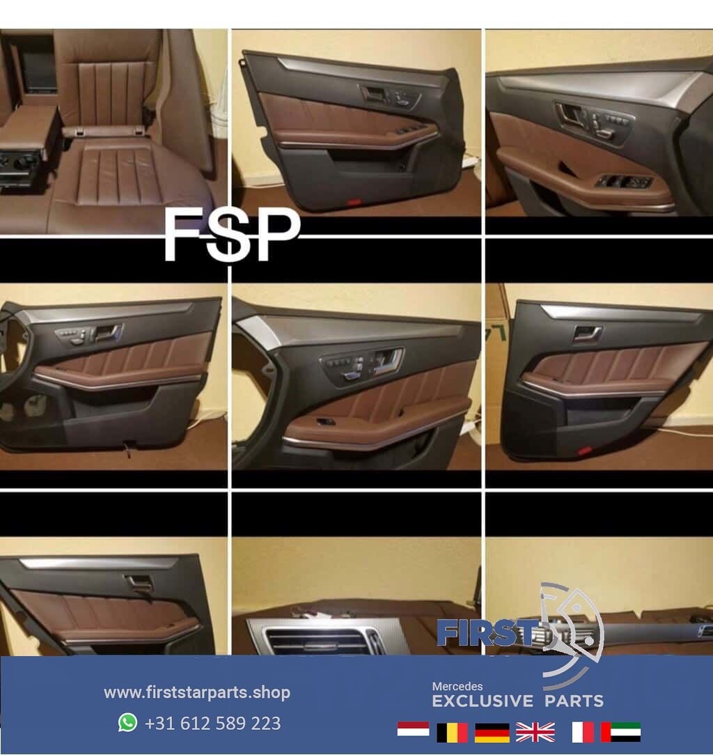 W212 E Klasse AMG E63 interieur bruin leer Mercedes stoelen, Utilisé, -, -, Enlèvement ou Envoi