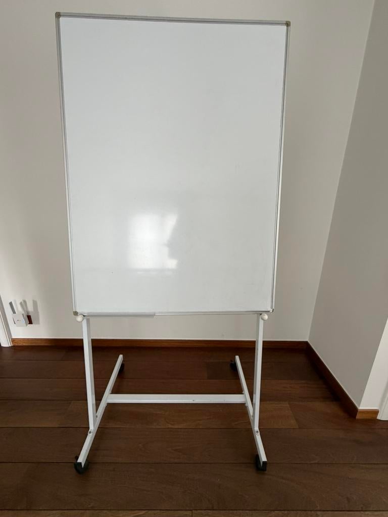 Whiteboard op wielen - 120cm x 90cm, Ophalen, Gebruikt