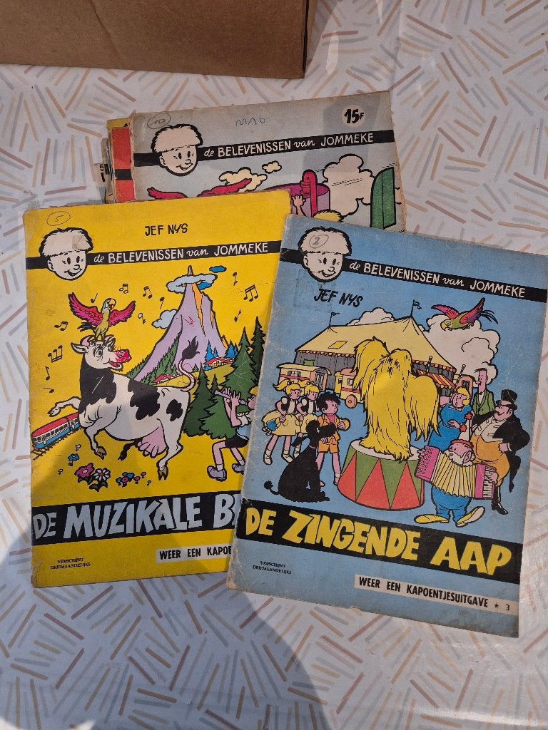 Jommeke stripboeken, Meerdere stripboeken, Ophalen, Gelezen, Jef Nys.