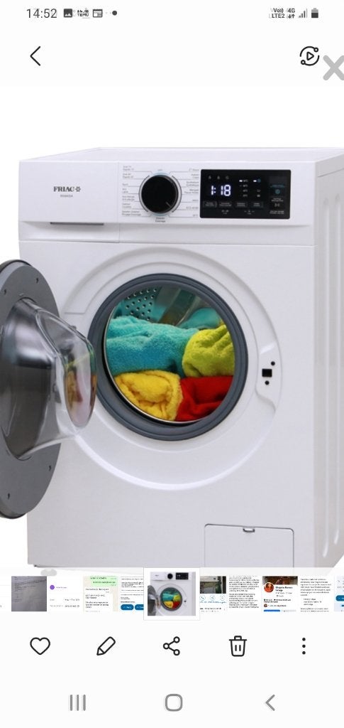 Lave linge FRIAC, Electroménager, 1200 à 1600 tours, 6 à 8 kg, Classe énergétique A ou plus économe, Comme neuf