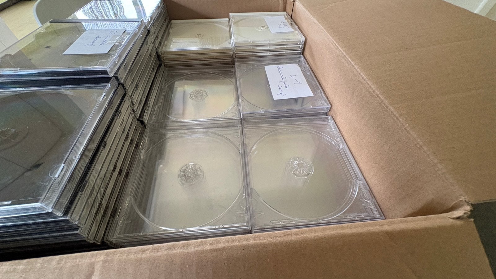 lege cd doosjes, Ophalen, Zo goed als nieuw