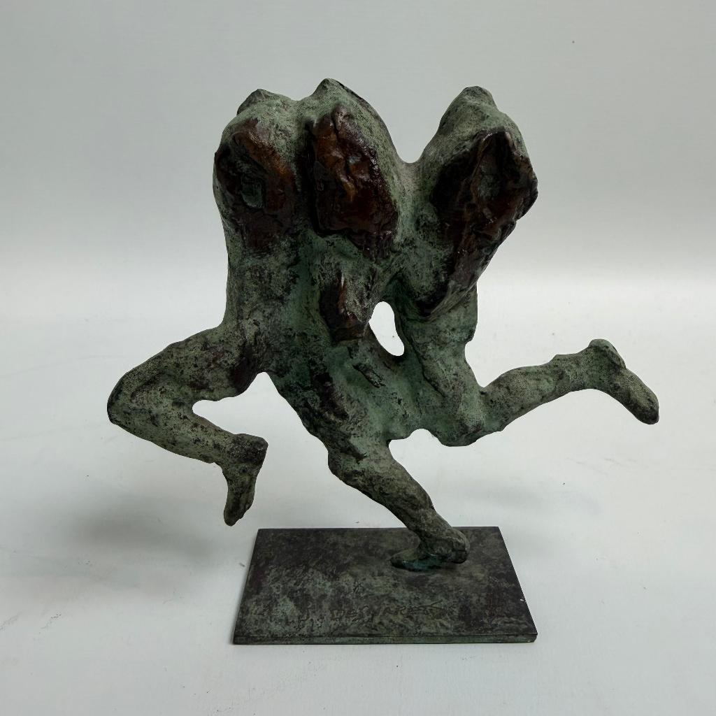 Sculpture en bronze « Trois coureurs » de Jan Desmarets, Statue, Enlèvement ou Envoi, Brons, Europe