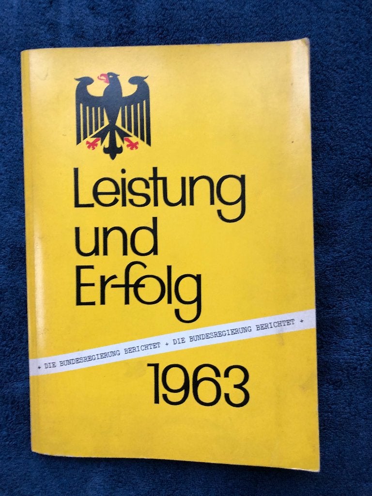 Leistung und Erfolg - BSD 1963, Boeken, Gelezen, Ophalen of Verzenden, Algemeen, 1945 tot heden