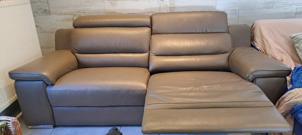 DIVAN CUIR 2 PLACES, Enlèvement, Comme neuf, Cuir, 125 cm ou plus