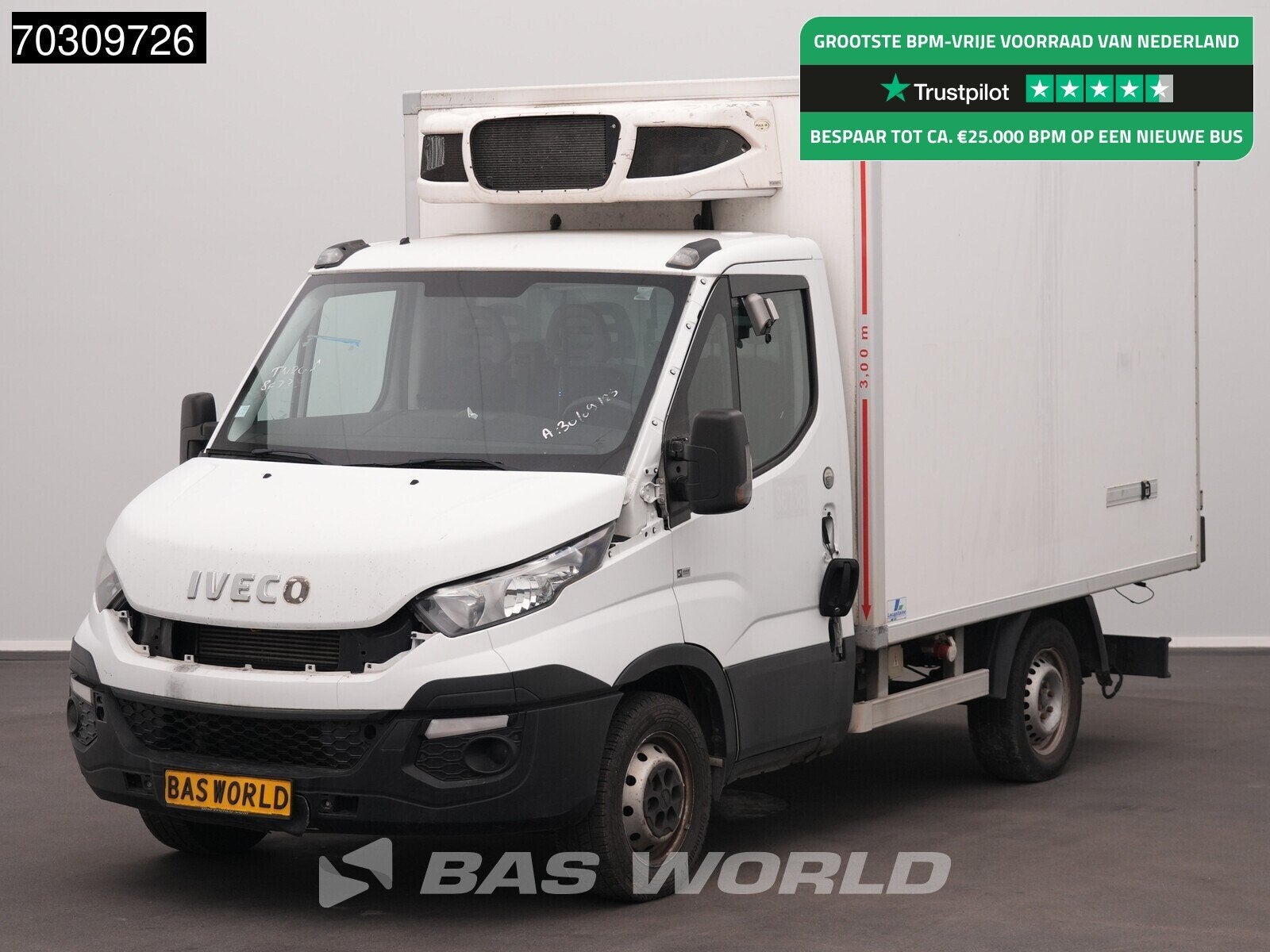 Iveco Daily 35S14 DAMAGE/SCHADE! Automaat Koelwagen Carrier, Euro 6, Entreprise, Diesel, Automatique