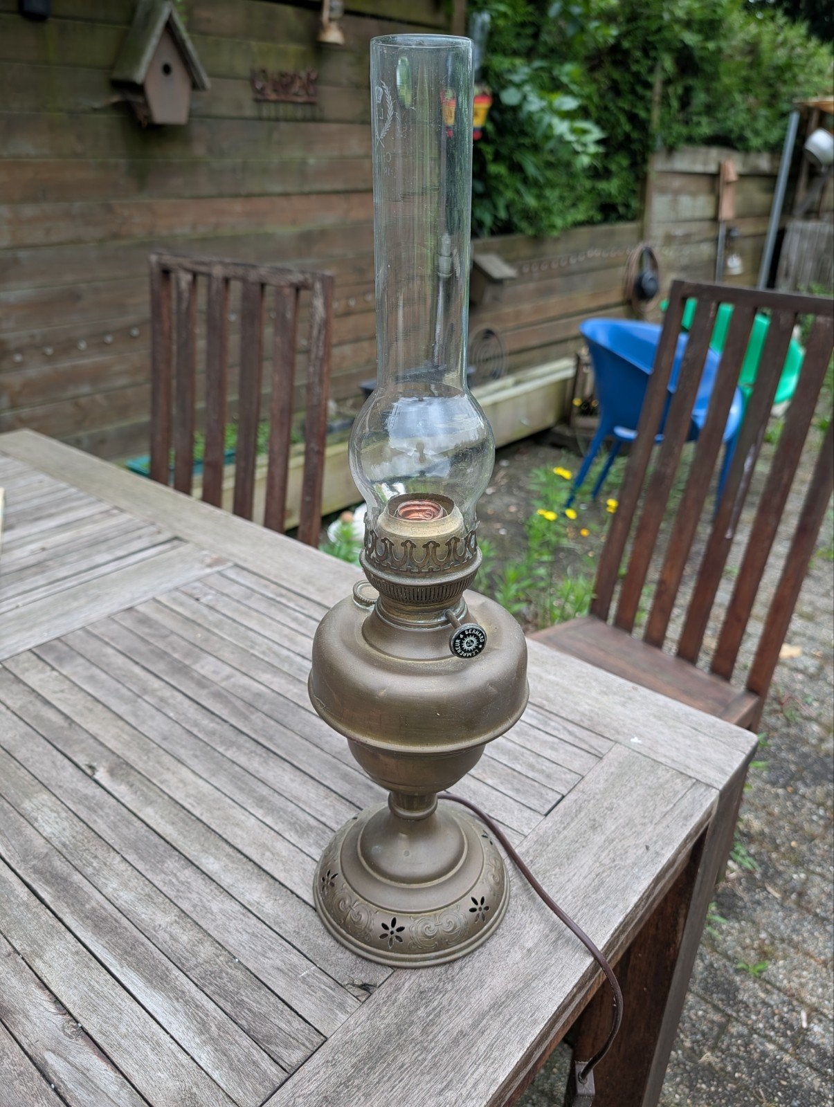 Oude tafellamp, Antiek en Kunst, Antiek | Verlichting, Ophalen