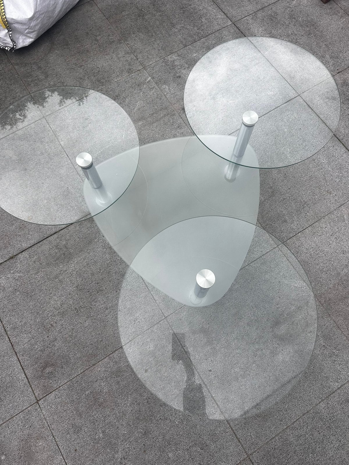 Table basse en verre, Maison & Meubles, Enlèvement, Comme neuf, Verre
