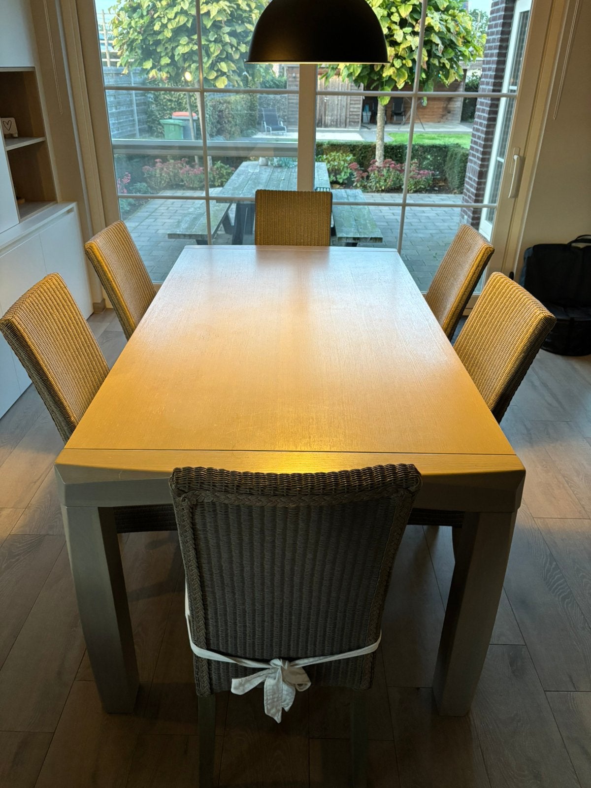 Eettafel met stoelen, Maison & Meubles, Enlèvement, Utilisé, 4 à 6 chaises