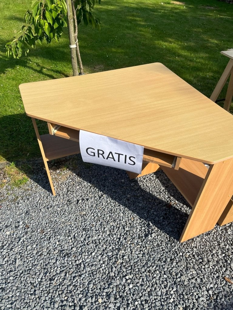 Gratis bureau, Ophalen, Gebruikt, Hoekbureau