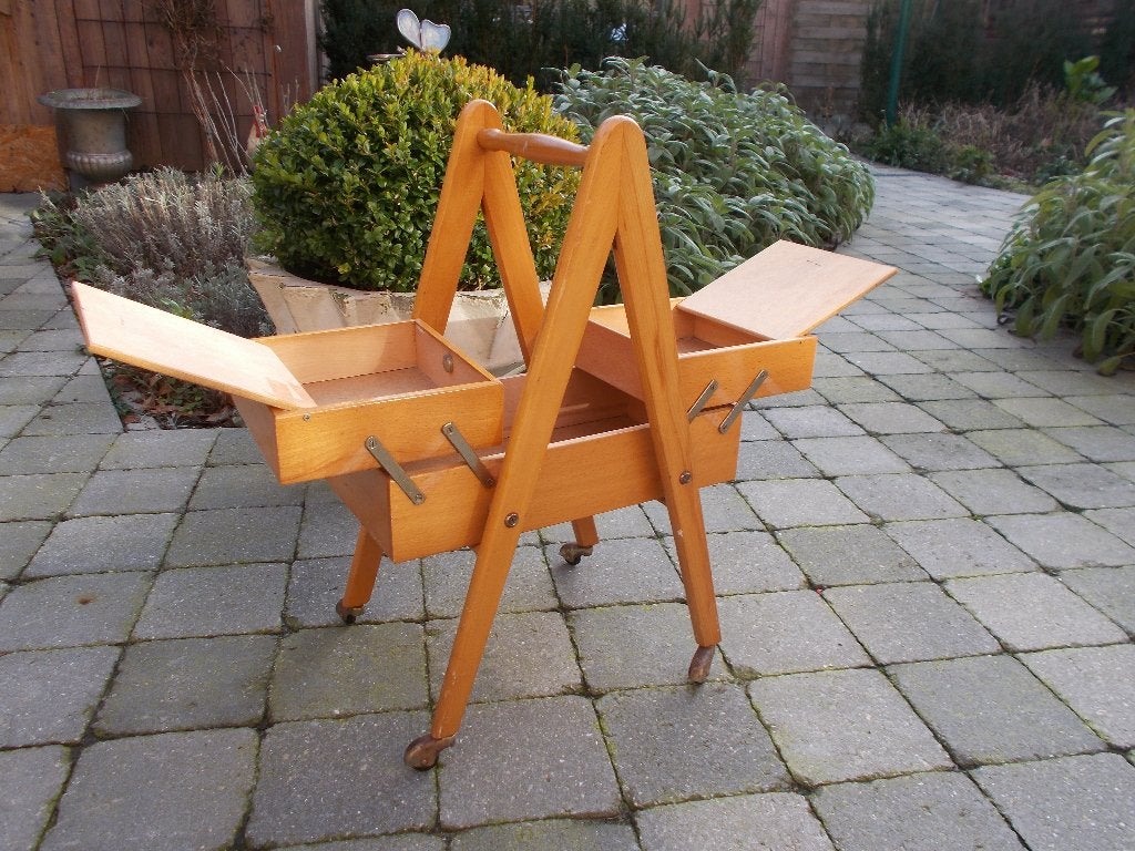 Schattige vintage naaikoffertje  jaren 60, Ophalen
