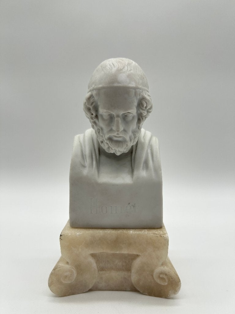 Buste en biscuit du poète grec Homère, Antiquités & Art, Antiquités | Porcelaine, Enlèvement ou Envoi