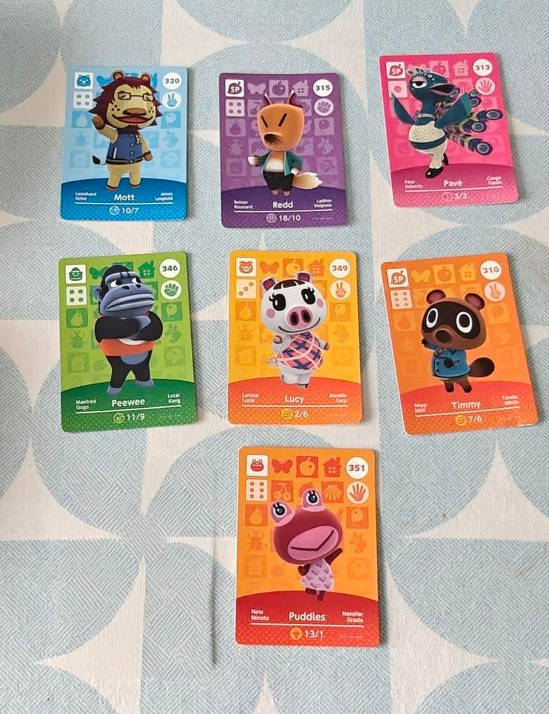 Amiibo kaarten Animal Crosing SP & Villagers – Series 4, Ophalen of Verzenden, Zo goed als nieuw, Speelkaart(en)
