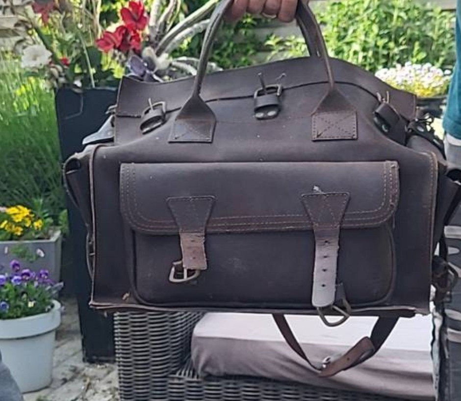 Robuuste vintage styl reistas/doktertas, Ophalen of Verzenden