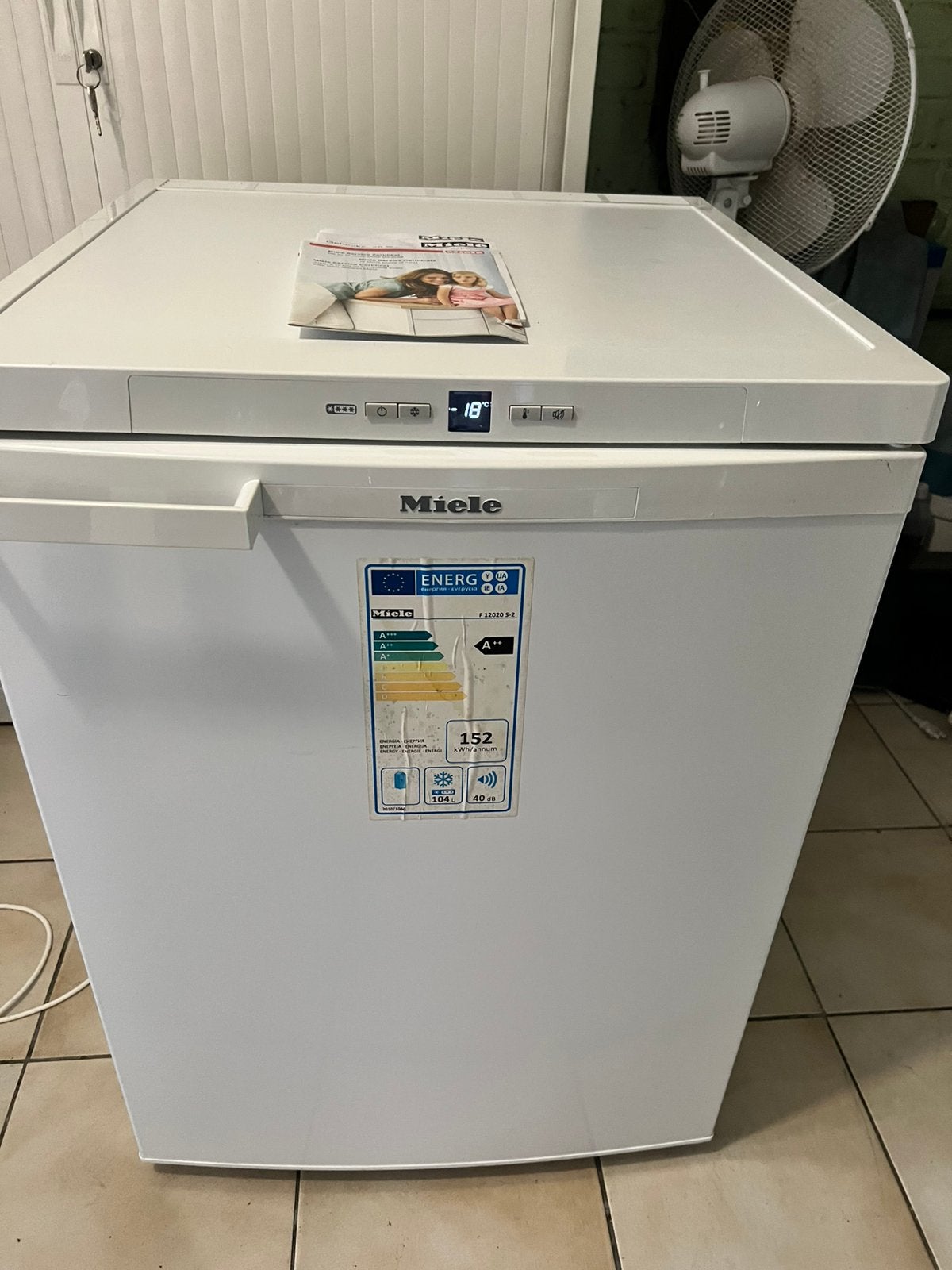 Congélateur Miele A++, Ophalen, Zo goed als nieuw, Vrieskast