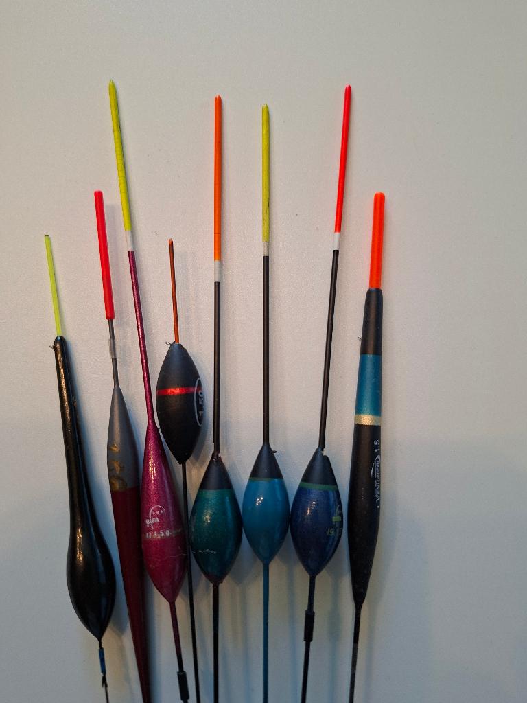 8 dobbers 1,5 gram, Watersport en Boten, Ophalen, Gebruikt, Dobber of Lood