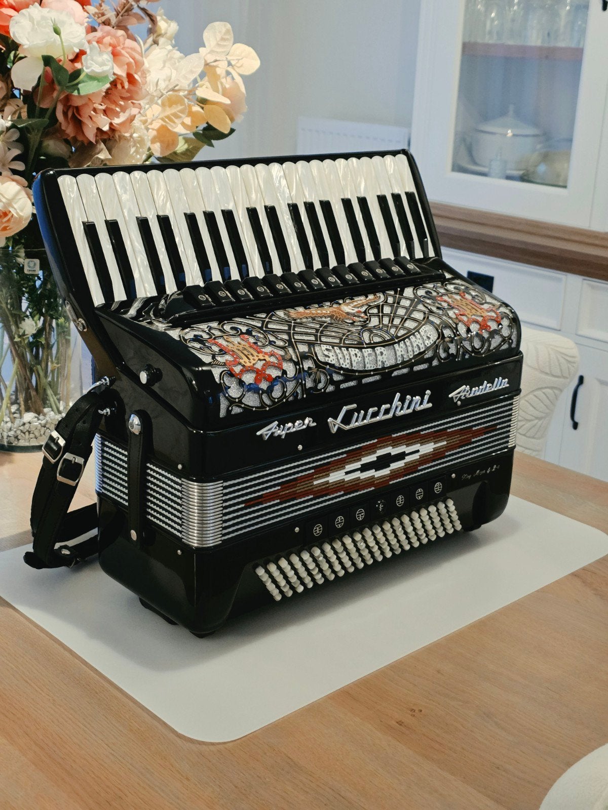 Accordéon Luchinni Super King, Musique & Instruments, Enlèvement ou Envoi
