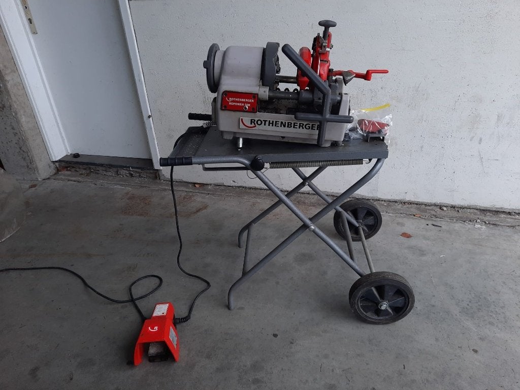 Rothenberger Ropower 50R Draadsnijmachine 1/2"-2", Doe-het-zelf en Bouw, Ophalen, Gebruikt, Overige typen
