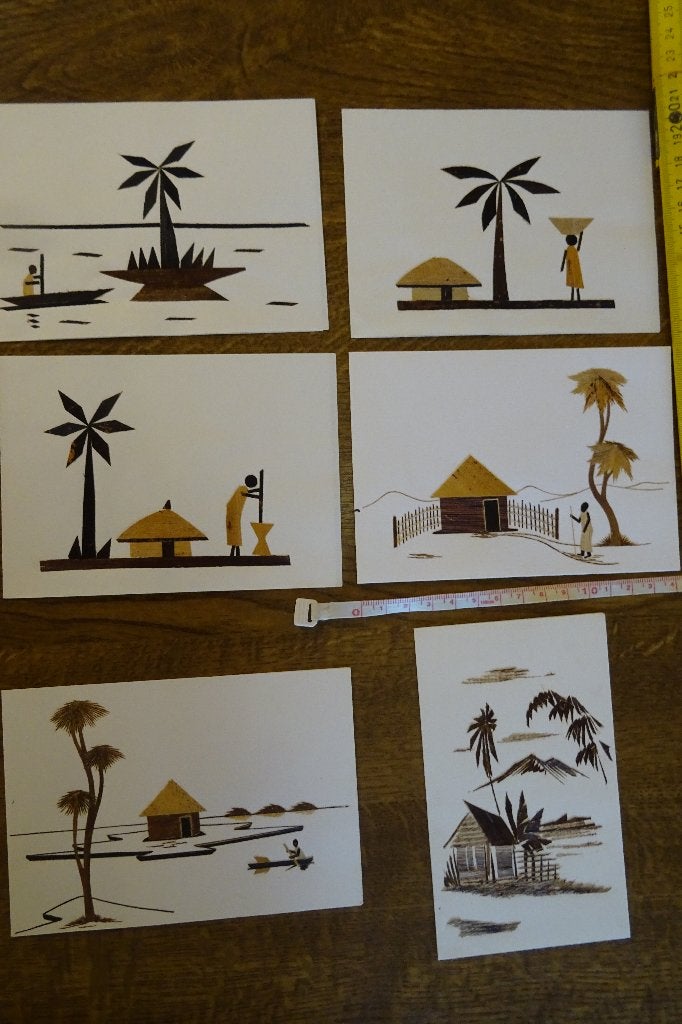 Illustration de feuilles de bananier séchées, Enlèvement ou Envoi