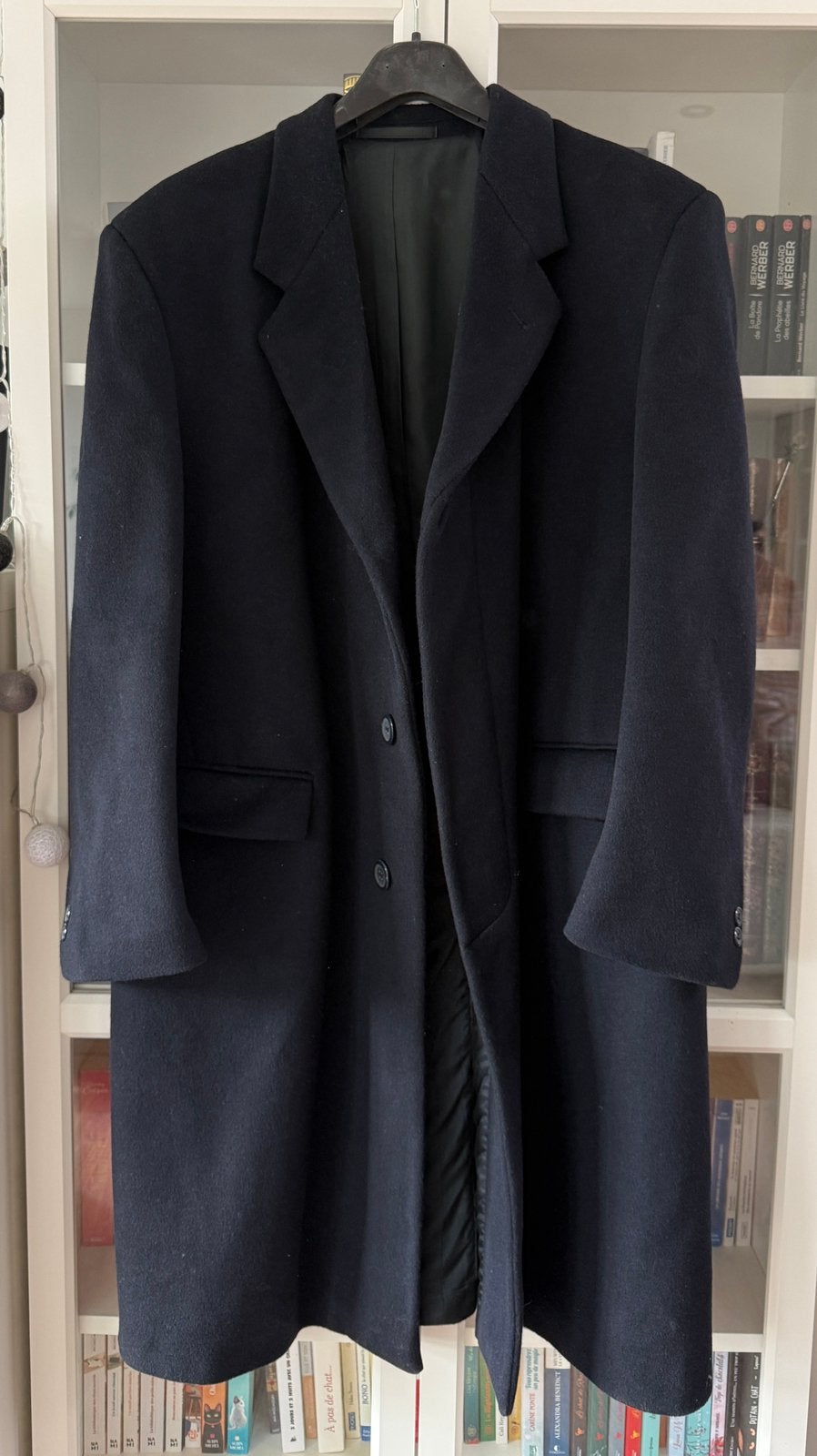 Manteau laine cachemire Brook Taverneur t.56, Enlèvement ou Envoi, Comme neuf, Taille 56/58 (XL), Noir
