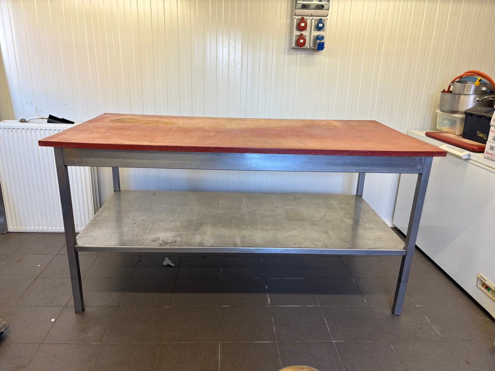 Professioneel werktafel slagerij/snijtafel, Ophalen