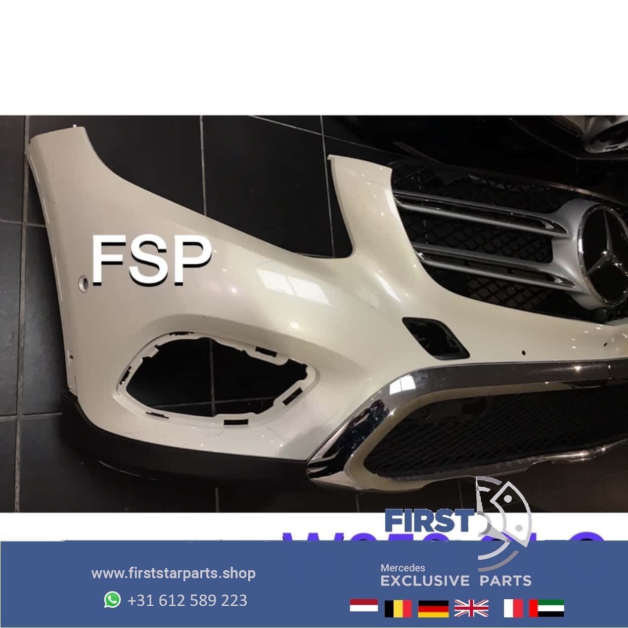 W253 GLC Voorbumper + Gril origineel Mercedes 2015-2019 diam, Gebruikt, -, Voor, Ophalen of Verzenden